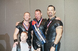 IML 2005 winners: L-R DODGER ALLEN (1ST R U) , MICHAEL EGDES, (IML), ALAN J.BOWERS, (SECOND RU)