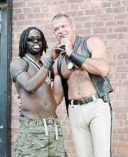 American Leatherman '05 Kwame 'blackkat' Barns & IML '05 Michael Egdes